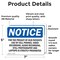 Signmission For The Privacy Of Our Patients Use Of Cell, 7 in W x Rectangle, Vinyl Decal OS-2PACK-NS-D-57-L-12867 - alternate 5